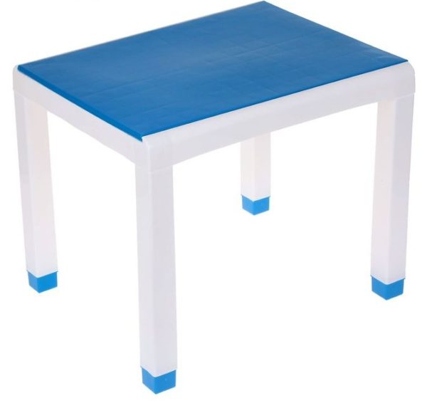 Стол пластиковый, цвет голубой